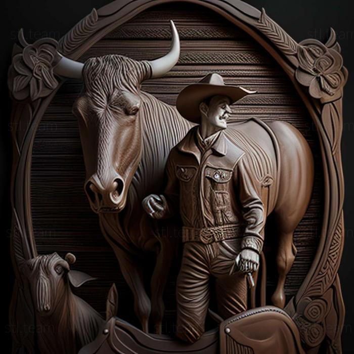 3D model The Iron Cowboy famous animal (STL)